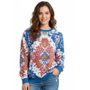 Pixie Lady Printed Sweatshirt Multicolor Size L
